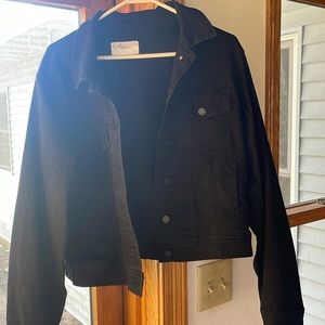 Black denim jacket